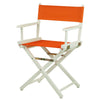 18'' Director's Chair White Frame-Tangerine Canvas - Casual Home