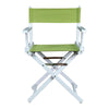 18'' Director's Chair White Frame-Lime Green Canvas - Casual Home