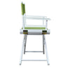 18'' Director's Chair White Frame-Lime Green Canvas - Casual Home