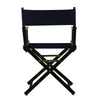 18'' Director's Chair Black Frame-Navy Blue Canvas - Casual Home