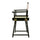 18'' Director's Chair Black Frame-Natural/Wheat Canvas - Casual Home