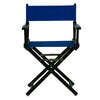 18'' Director's Chair Black Frame-Royal Blue Canvas - Casual Home