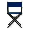 18'' Director's Chair Black Frame-Royal Blue Canvas - Casual Home