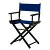 18'' Director's Chair Black Frame-Royal Blue Canvas - Casual Home