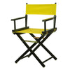 18'' Director's Chair Black Frame-Yellow Canvas - Casual Home