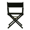18'' Director's Chair Black Frame-Black Canvas - Casual Home