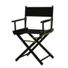 18'' Director's Chair Black Frame-Black Canvas - Casual Home