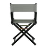 18'' Director's Chair Black Frame-Gray Canvas - Casual Home