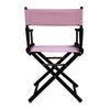 18'' Director's Chair Black Frame-Pink Canvas - Casual Home