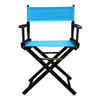 18'' Director's Chair Black Frame-Turquoise Canvas - Casual Home
