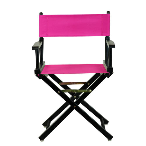 18'' Director's Chair Black Frame-Magenta Canvas - Casual Home