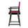 18'' Director's Chair Black Frame-Magenta Canvas - Casual Home