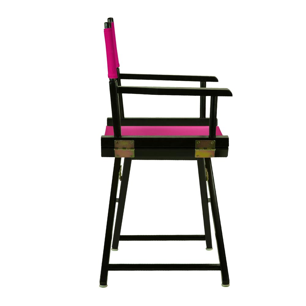 18'' Director's Chair Black Frame-Magenta Canvas - Casual Home