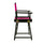 18'' Director's Chair Black Frame-Magenta Canvas - Casual Home
