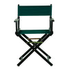 18'' Director's Chair Black Frame-Hunter Green Canvas - Casual Home
