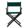 18'' Director's Chair Black Frame-Hunter Green Canvas - Casual Home