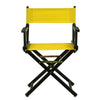 18'' Director's Chair Black Frame-Gold Canvas - Casual Home