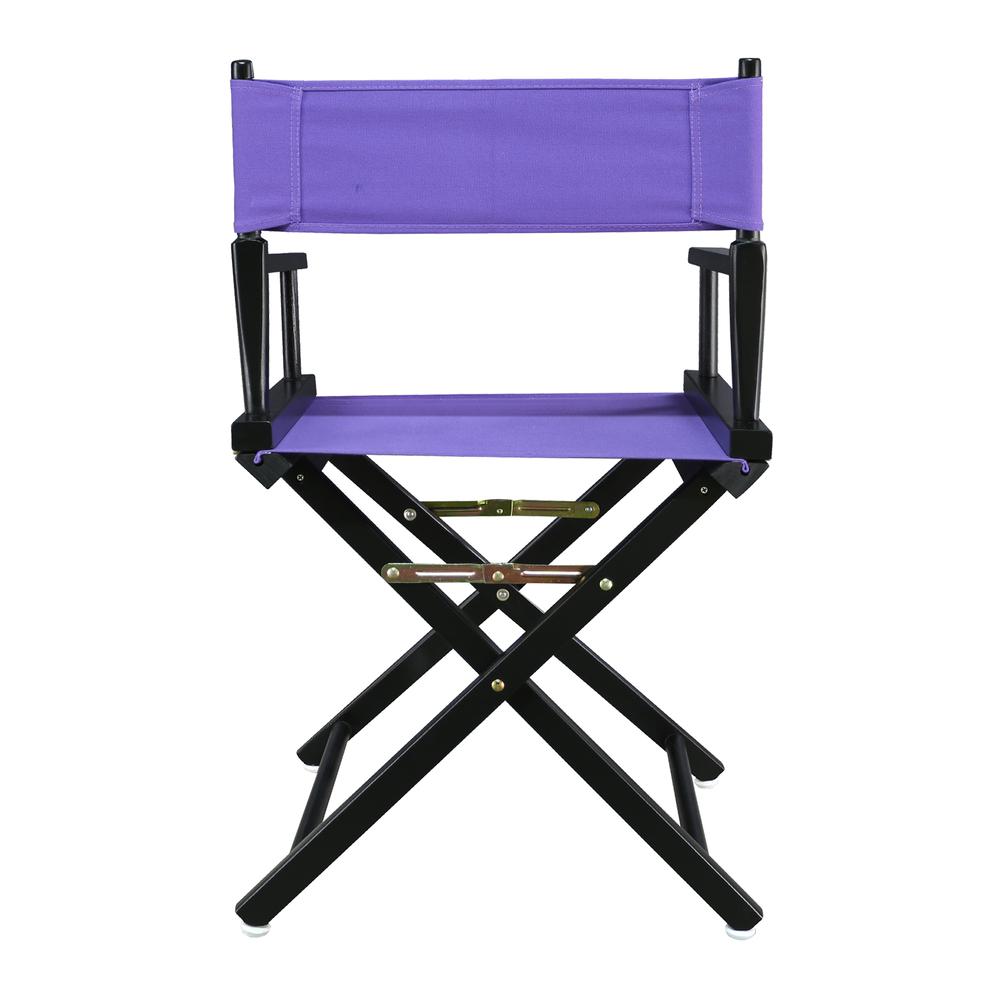 18'' Director's Chair Black Frame-Purple Canvas - Casual Home
