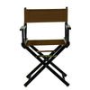 18'' Director's Chair Black Frame-Brown Canvas - Casual Home