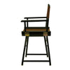 18'' Director's Chair Black Frame-Brown Canvas - Casual Home