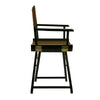 18'' Director's Chair Black Frame-Brown Canvas - Casual Home