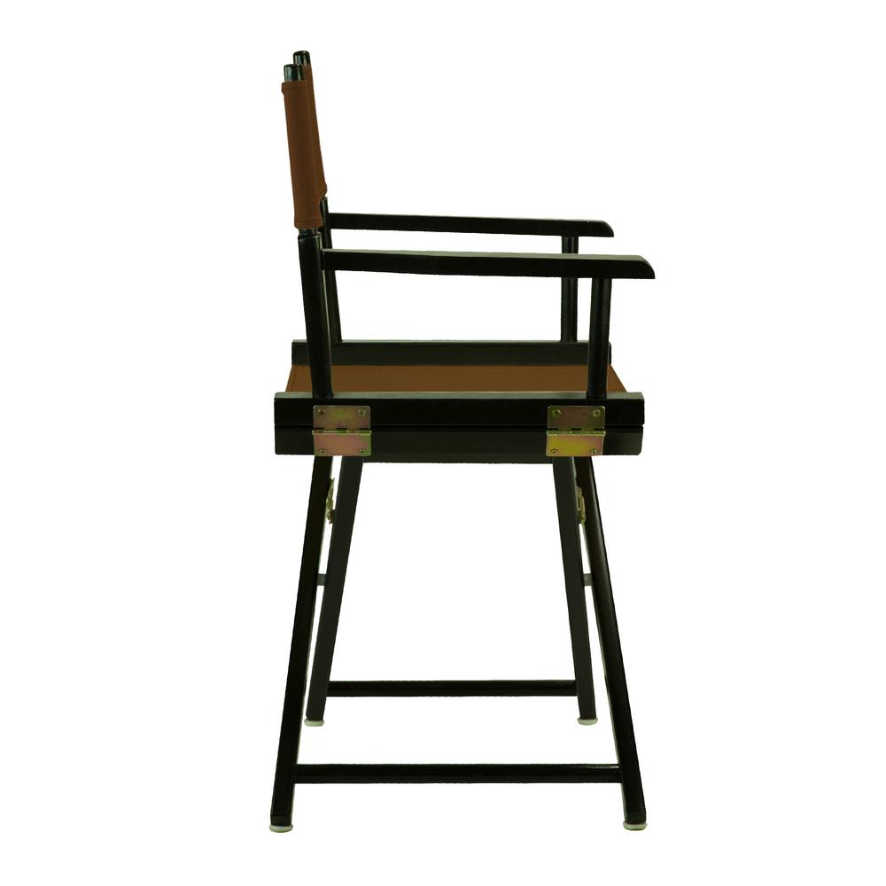 18'' Director's Chair Black Frame-Brown Canvas - Casual Home
