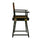 18'' Director's Chair Black Frame-Brown Canvas - Casual Home