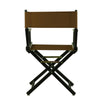 18'' Director's Chair Black Frame-Brown Canvas - Casual Home