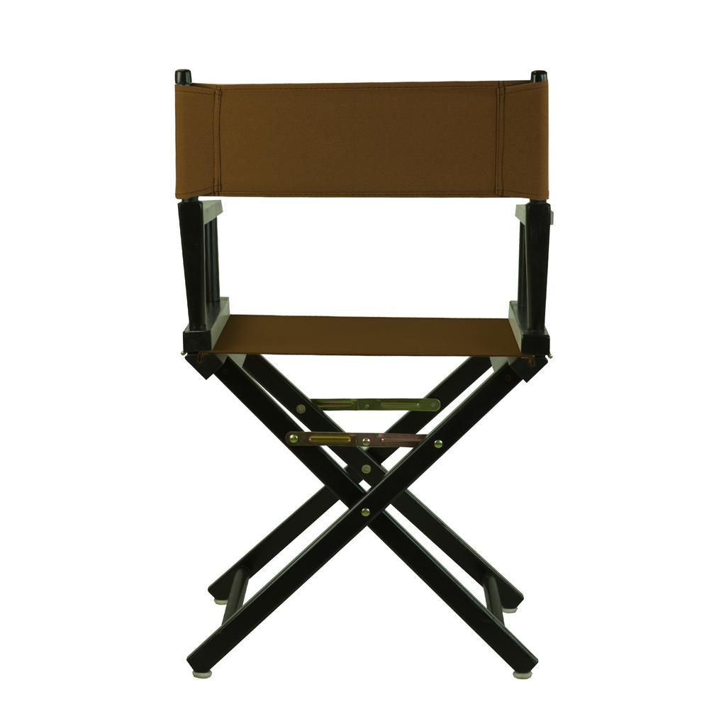 18'' Director's Chair Black Frame-Brown Canvas - Casual Home