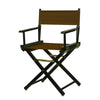 18'' Director's Chair Black Frame-Brown Canvas - Casual Home