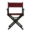 18'' Director's Chair Black Frame-Burgundy Canvas - Casual Home