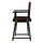 18'' Director's Chair Black Frame-Burgundy Canvas - Casual Home