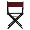 18'' Director's Chair Black Frame-Burgundy Canvas - Casual Home