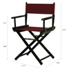 18'' Director's Chair Black Frame-Burgundy Canvas - Casual Home
