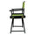 18'' Director's Chair Black Frame-Lime Green Canvas - Casual Home