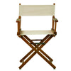 18'' Director's Chair Honey Oak Frame-Natural/Wheat Canvas - Casual Home