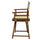18'' Director's Chair Honey Oak Frame-Natural/Wheat Canvas - Casual Home