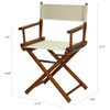 18'' Director's Chair Honey Oak Frame-Natural/Wheat Canvas - Casual Home