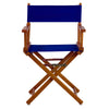 18'' Director's Chair Honey Oak Frame-Royal Blue Canvas - Casual Home