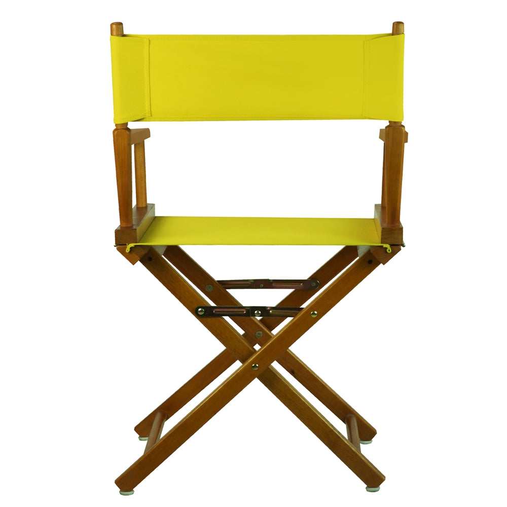 18'' Director's Chair Honey Oak Frame-Yellow Canvas - Casual Home