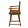 18'' Director's Chair Honey Oak Frame-Gray Canvas - Casual Home