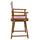 18'' Director's Chair Honey Oak Frame-Pink Canvas - Casual Home