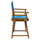 18'' Director's Chair Honey Oak Frame-Turquoise Canvas - Casual Home