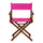 18'' Director's Chair Honey Oak Frame-Magenta Canvas - Casual Home