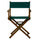 18'' Director's Chair Honey Oak Frame-Hunter Green Canvas - Casual Home