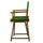 18'' Director's Chair Honey Oak Frame-Green Canvas - Casual Home