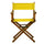 18'' Director's Chair Honey Oak Frame-Gold Canvas - Casual Home