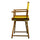 18'' Director's Chair Honey Oak Frame-Gold Canvas - Casual Home
