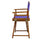 18'' Director's Chair Honey Oak Frame-Purple Canvas - Casual Home