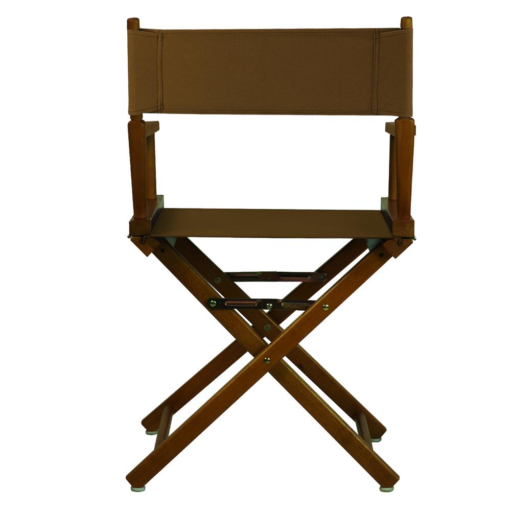 18'' Director's Chair Honey Oak Frame-Brown Canvas - Casual Home